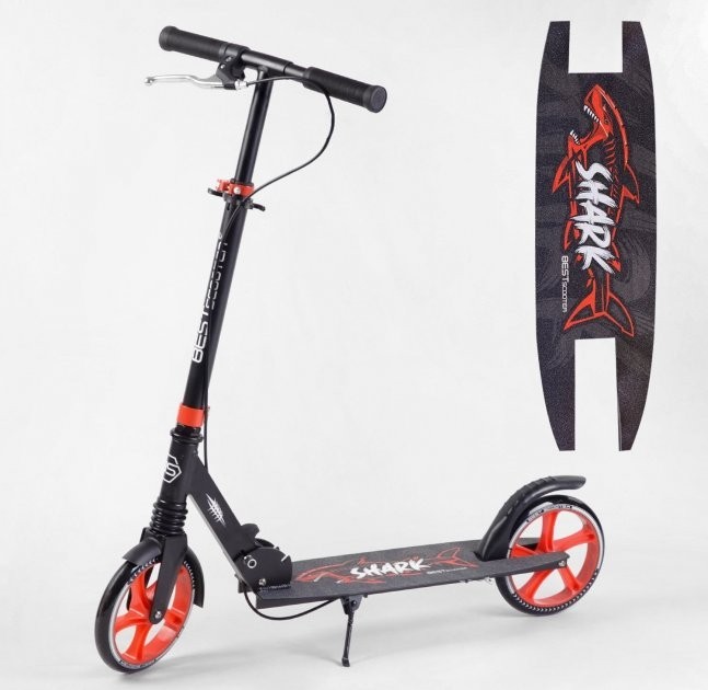 

Детский Самокат двухколесный "Best Scooter" 15250 "SHARK", с ручным тормозом, зажим руля, колеса PU - 20 см, 1 амортизатор, в коробке