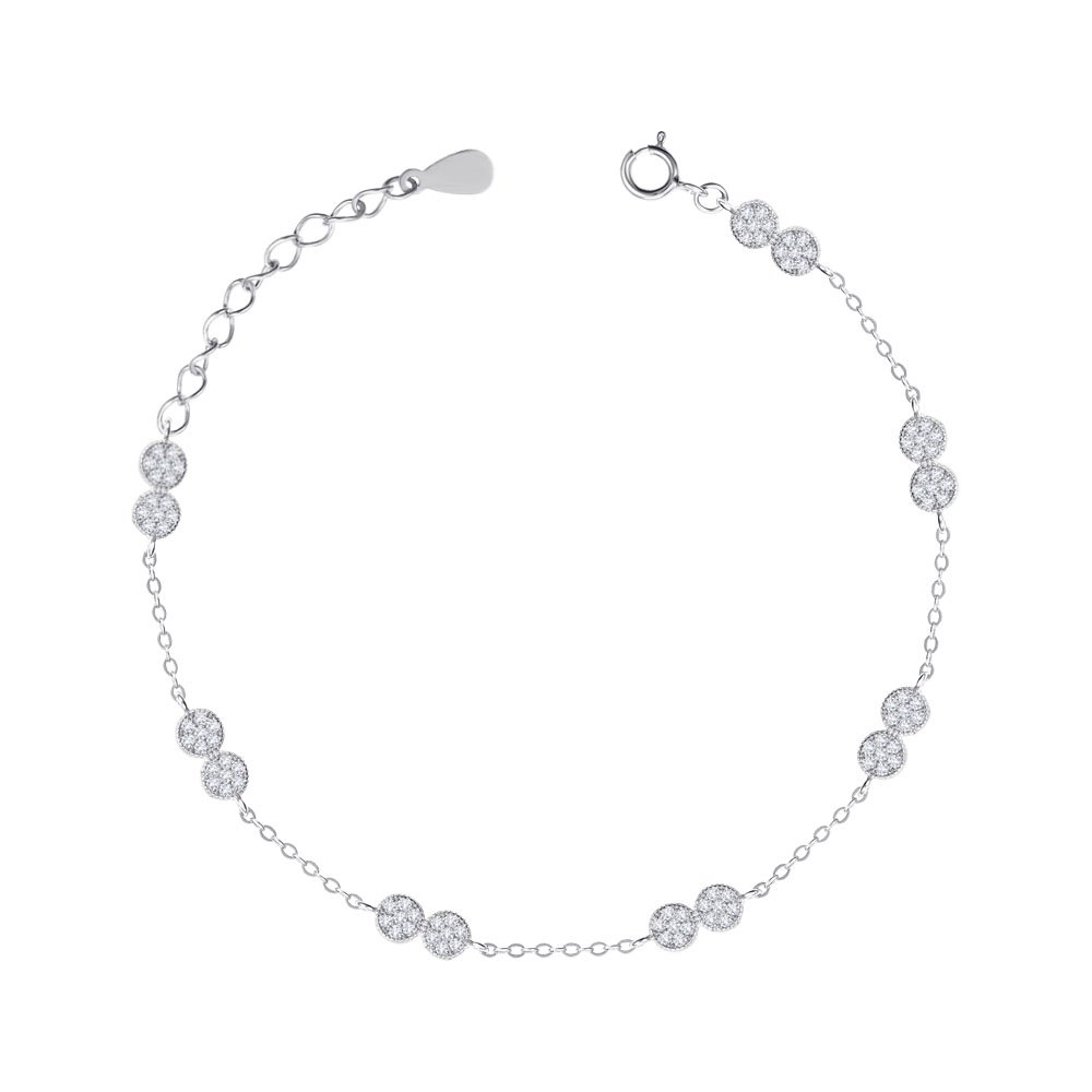 

Серебряный браслет с фианитами 000149031 16.5 размера