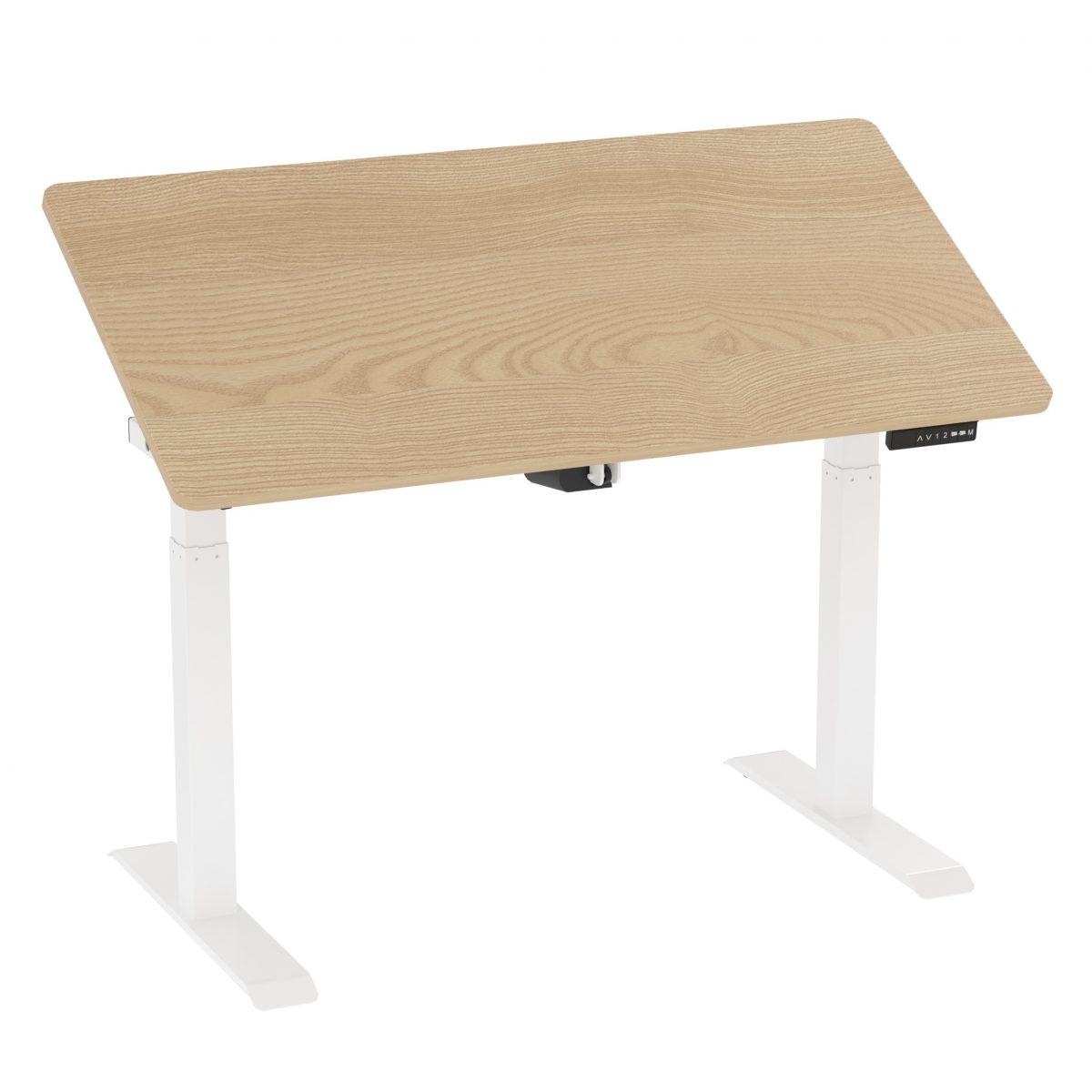 

Регулируемый стол Monotable Tilt White (столешница дуб светлый)