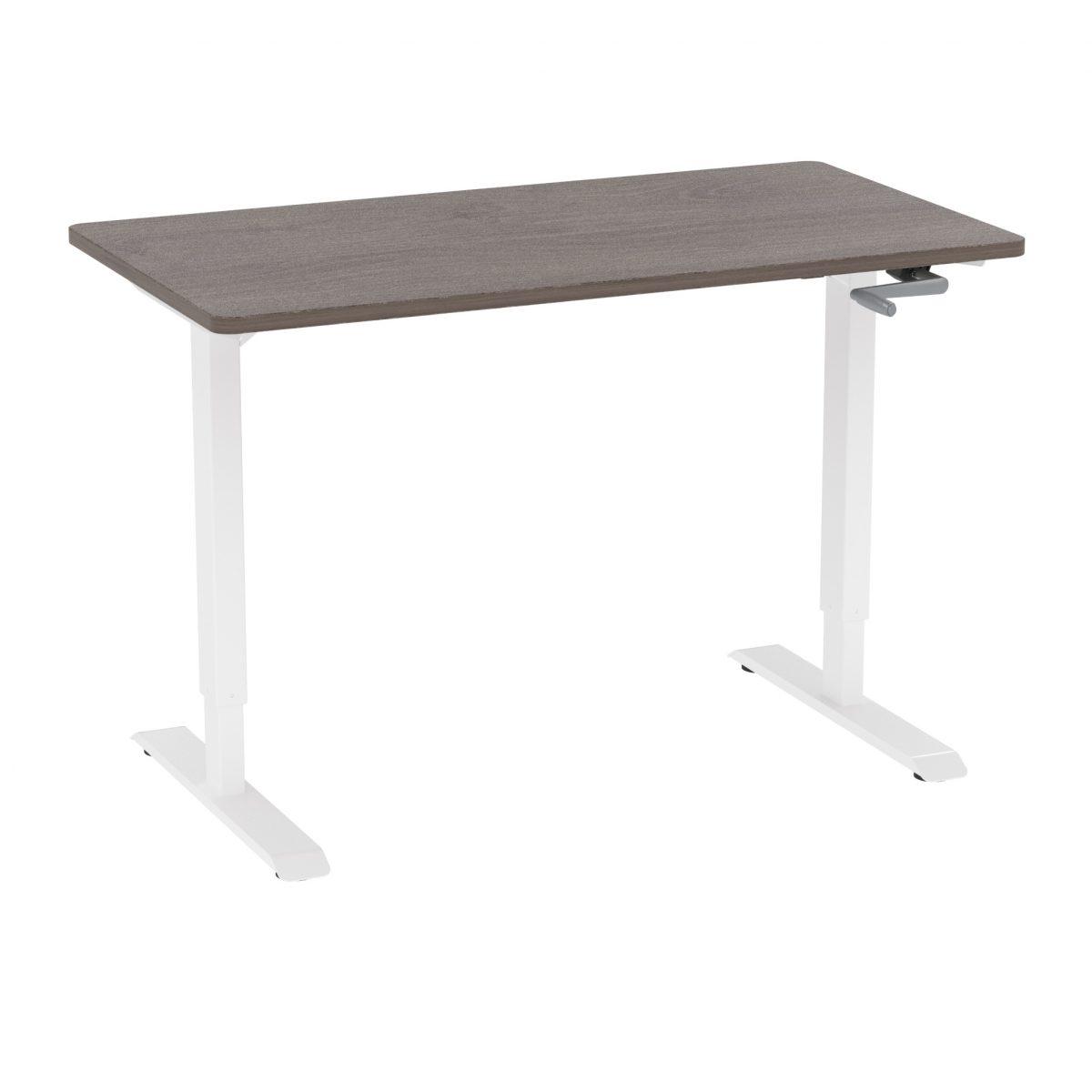 

Регулируемый стол Monotable Manual White (столешница дуб темный)