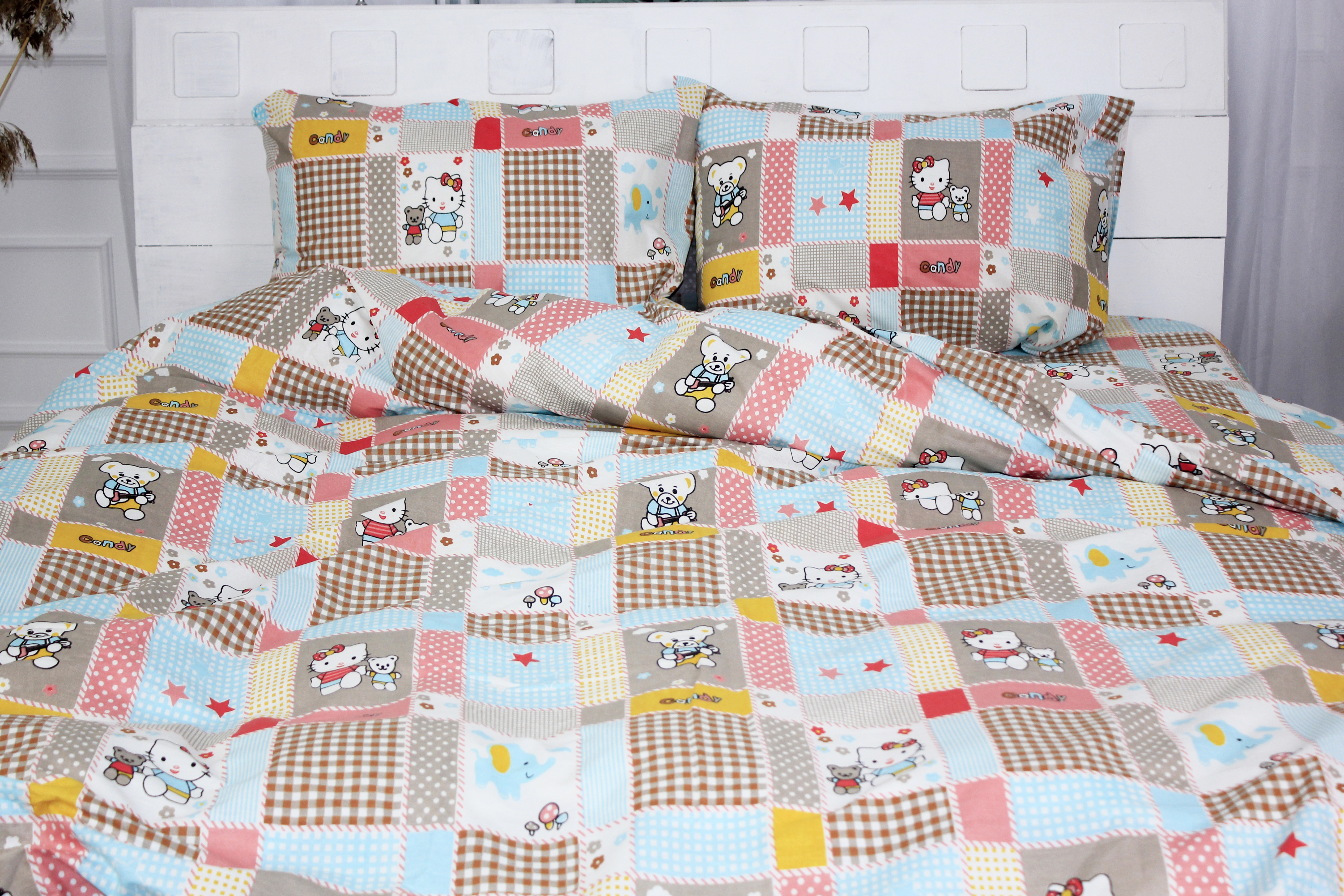 

Комплект постельного белья MirSon Бязь Ranforce Elite 17-0501 Hello kitty Полуторный