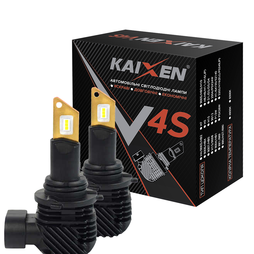 Светодиодные лампы Kaixen HB4/9006 (V4S-20W-3000K) – фото, отзывы ...