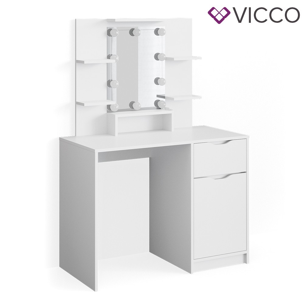 

Туалетный столик Vicco Ruben с подсветкой, белый