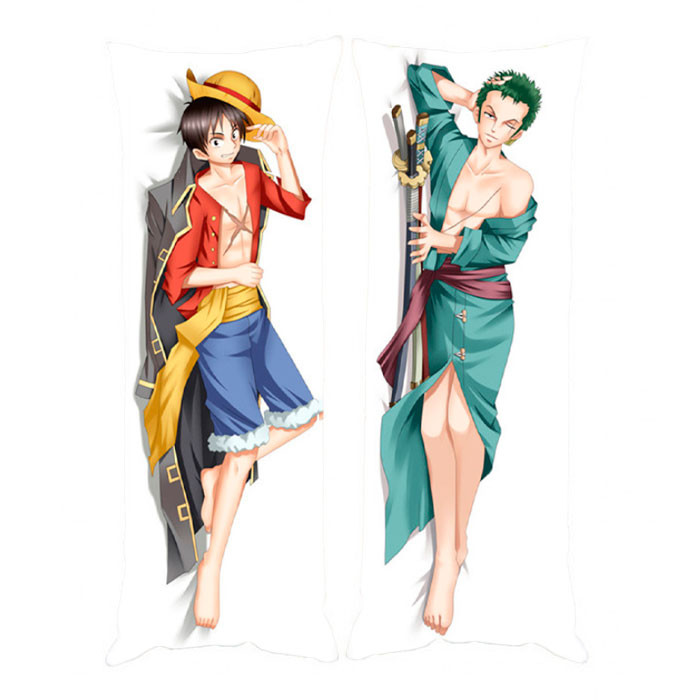 

Подушка Обнимашка Дакимакура Ророноа Зоро и Манки Д. Луффи - One Piece 150х50