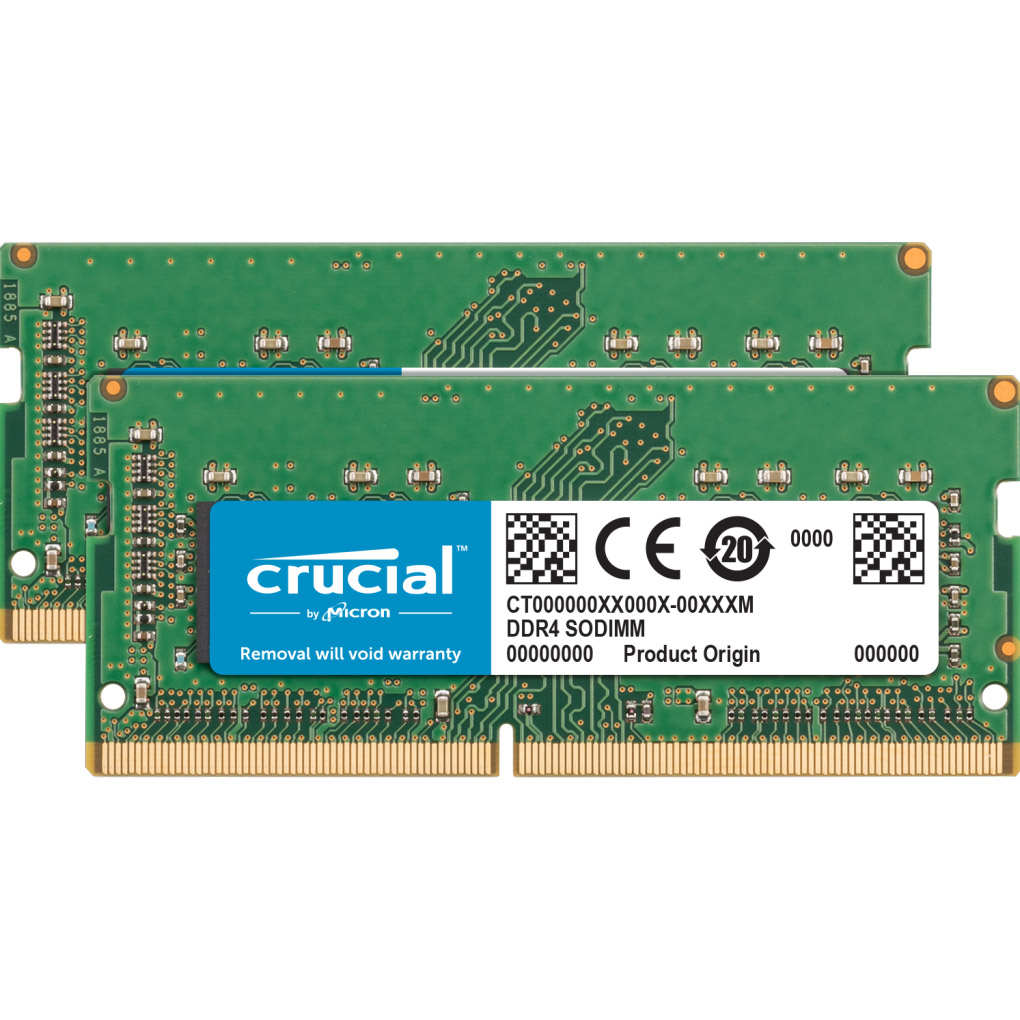 

Оперативная память Crucial 32GB (2x16GB) SODIMM DDR4 2400MHz do Mac (CT2K16G4S24AM)