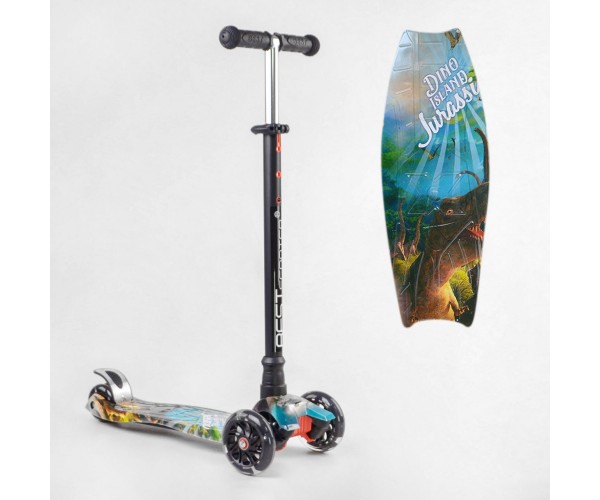 

Трехколесный самокат Best Scooter Maxi Graffiti 2155, 2022 NEW, Динозавр