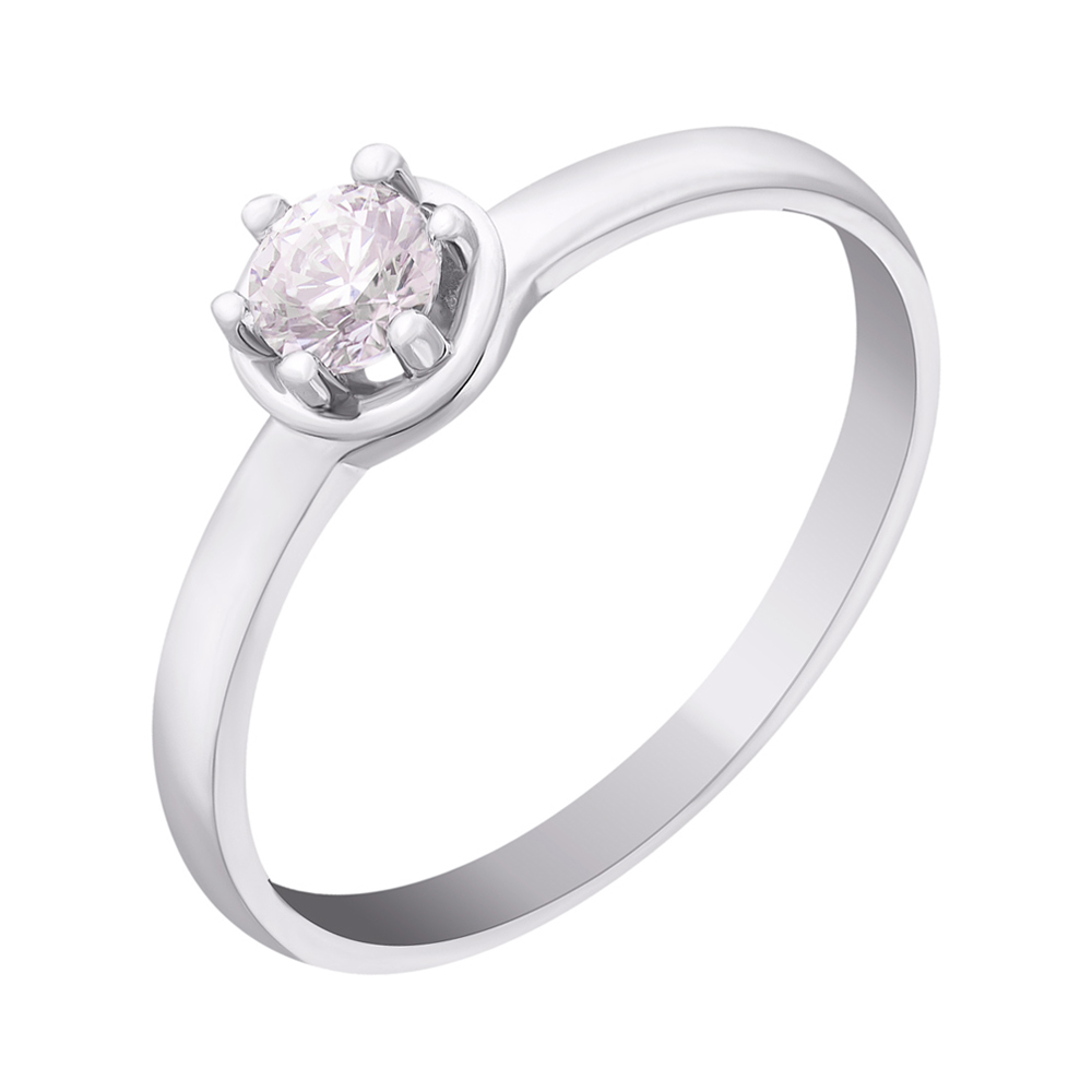 

Кольцо из белого золота с фианитом S Zirconia 000010271 17 размера