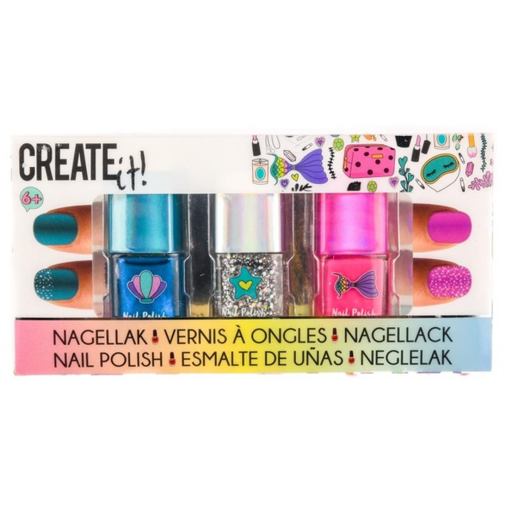 

Детская косметика Create it! Набор лаков для ногтей Русалочка, 3 шт (84134)
