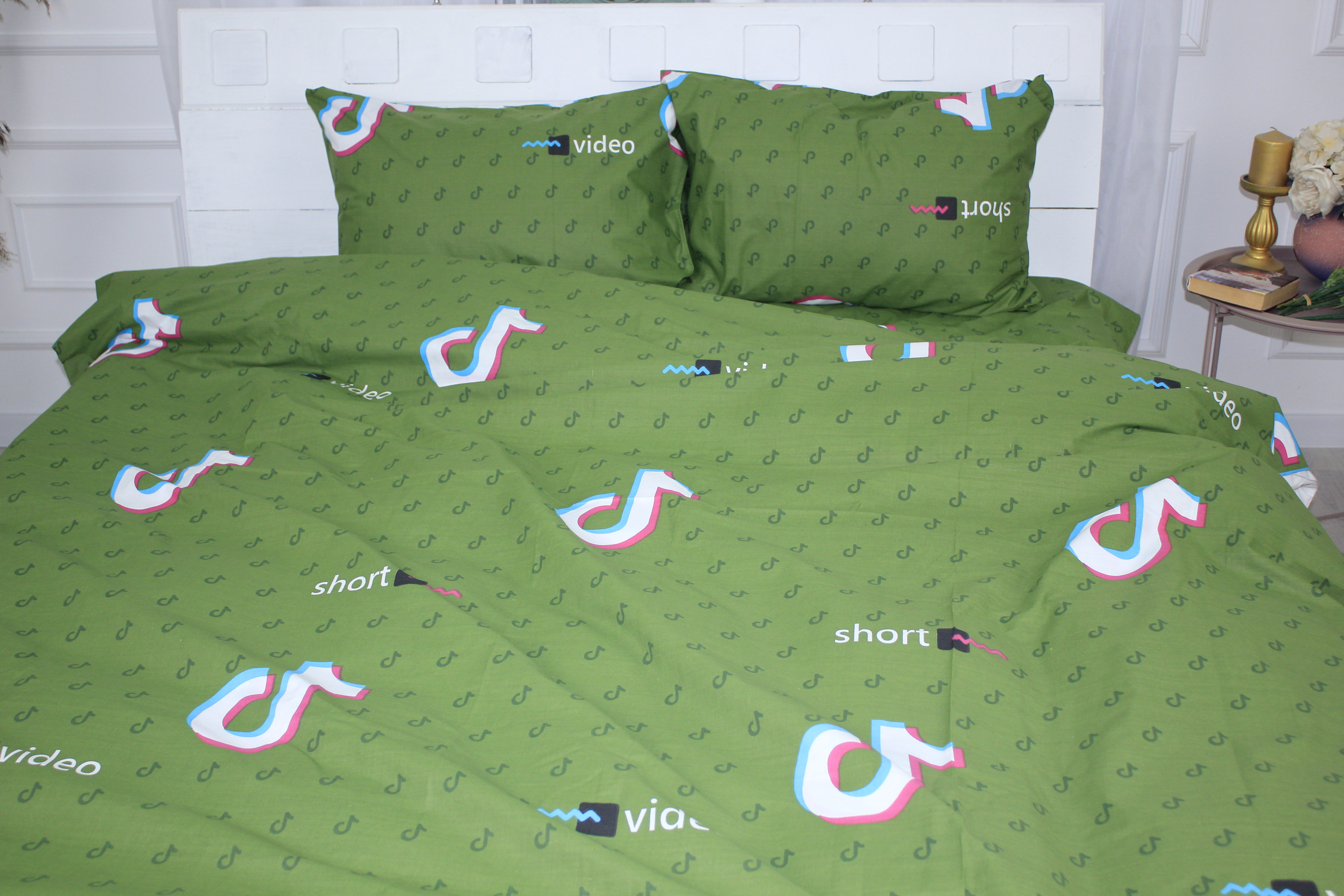 

Комплект постельного белья Бязь Ranforce Elite 17-0399 TikTok Green 160x220