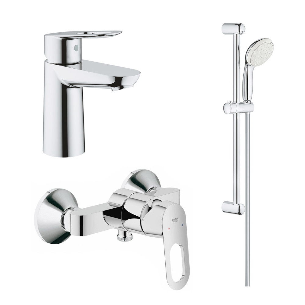 

Набор смесителей для душа Grohe BauLoop, хром (UA123220S0)