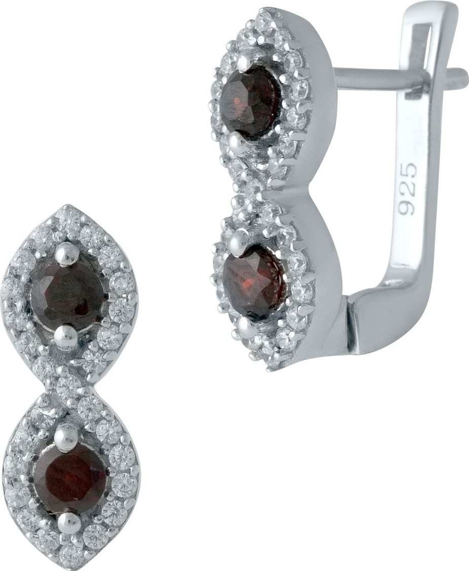 

Серебряные серьги SilverBreeze с натуральным гранатом 1989241, размер