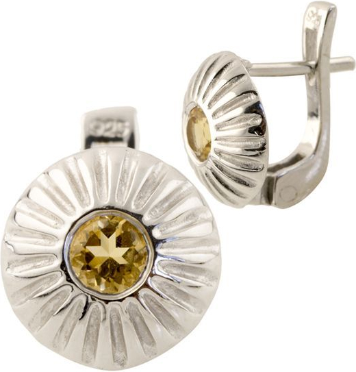 

Серебряные серьги SilverBreeze с натуральным цитрином 1139479, размер