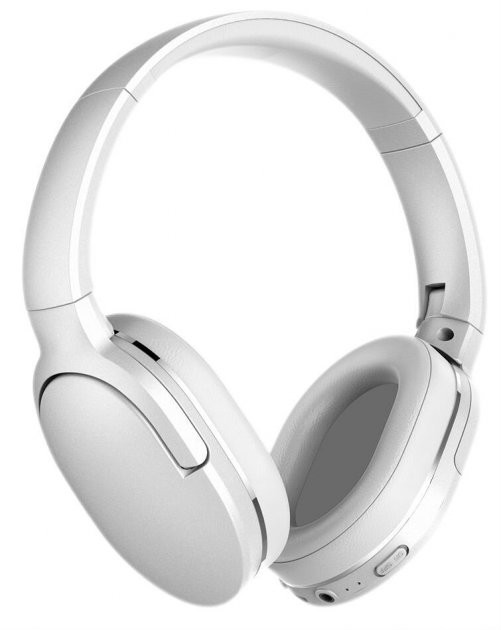 

Беспроводные накладные Bluetooth наушники BASEUS Encok Wireless headphone D02 Pro |BT5.0, AUX| White (NGD02-C02)