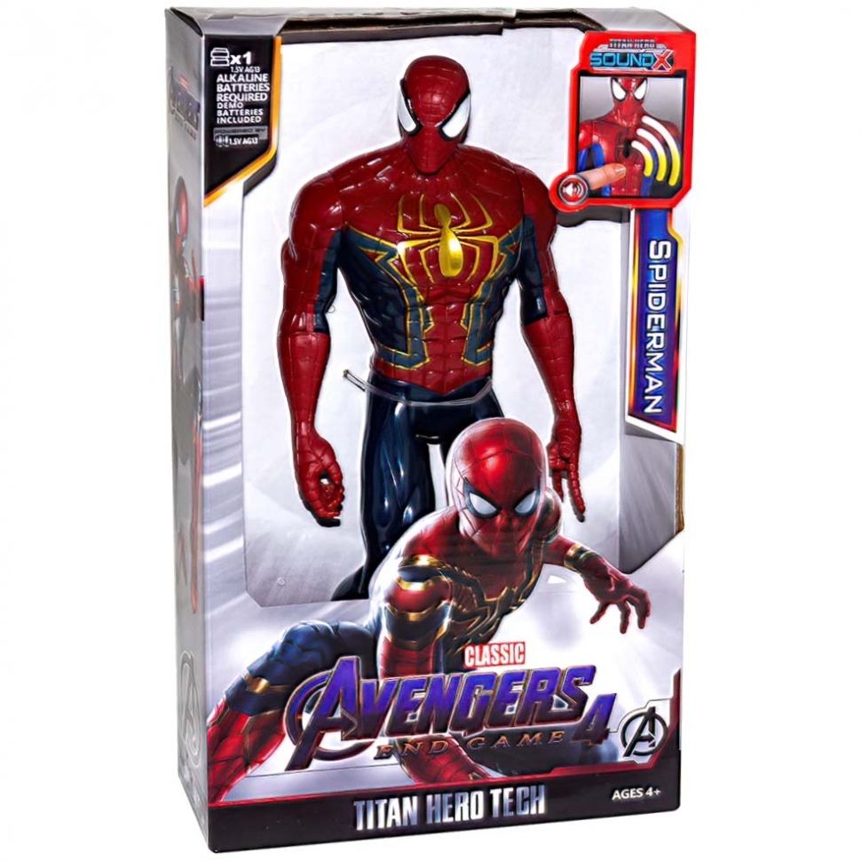 

Фигурка супергероя Avengers (Мстители) Spiderman 30 см Красный 8818-6