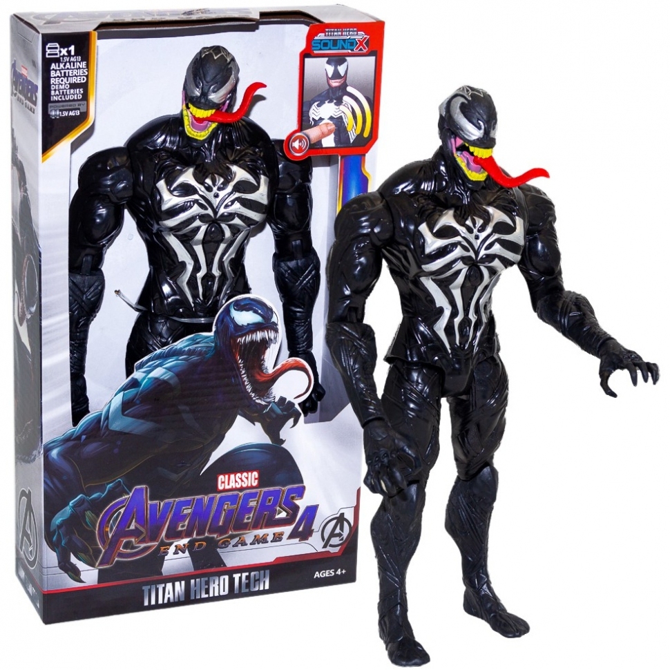 

Фигурка супергероя Avengers (Мстители) Venom (Веном) 30 см Чёрный 8818-20