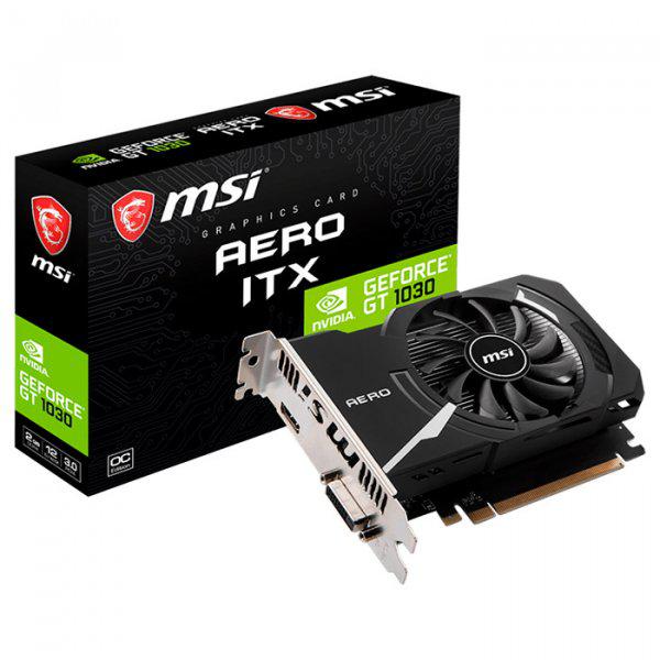 

Видеокарта MSI GeForce GT 1030 AERO ITX 2GD4 OCGT 1030 AERO ITX 2GD4 OC)