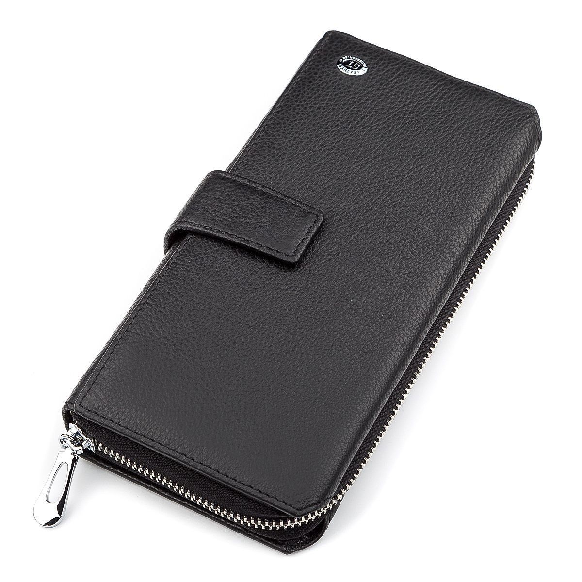 

Чёрный кожаный кошелек ST Leather ST128A