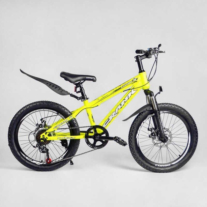 

Детский спортивный велосипед 20’’ CORSO «Crank» CR-20501 стальная рама
