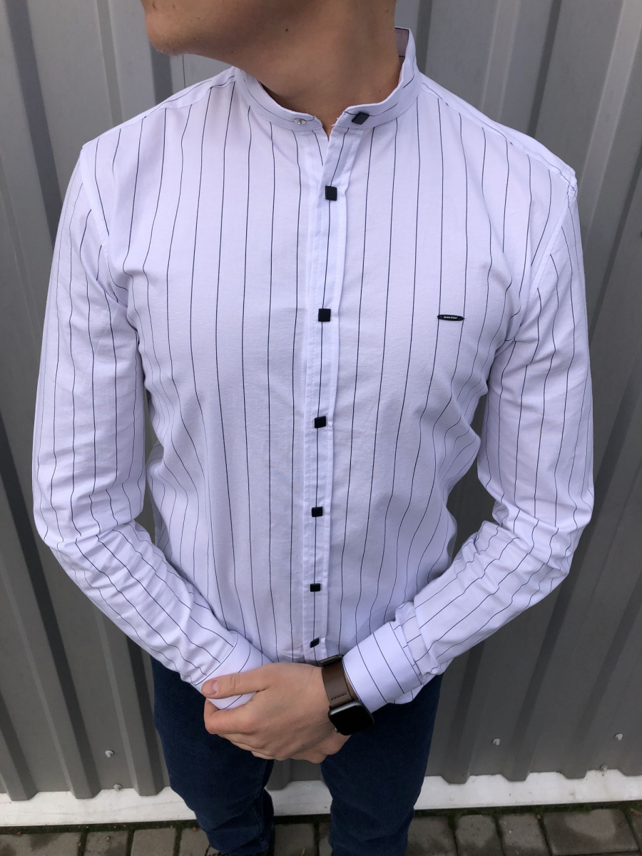 

Сорочка в полоску стійкою BLACK STONE 3624 21 XXL Белый