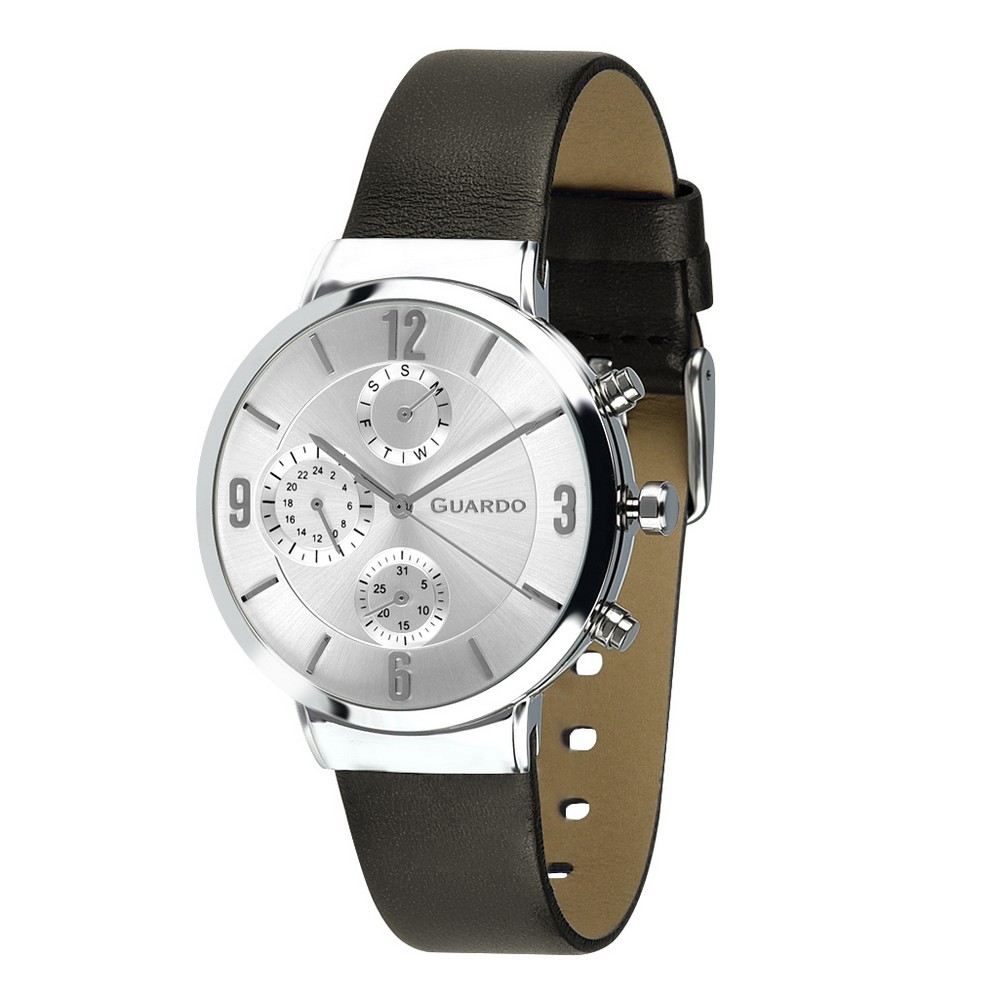 

Guardo B01312-2 Dark Brown-Silver-White