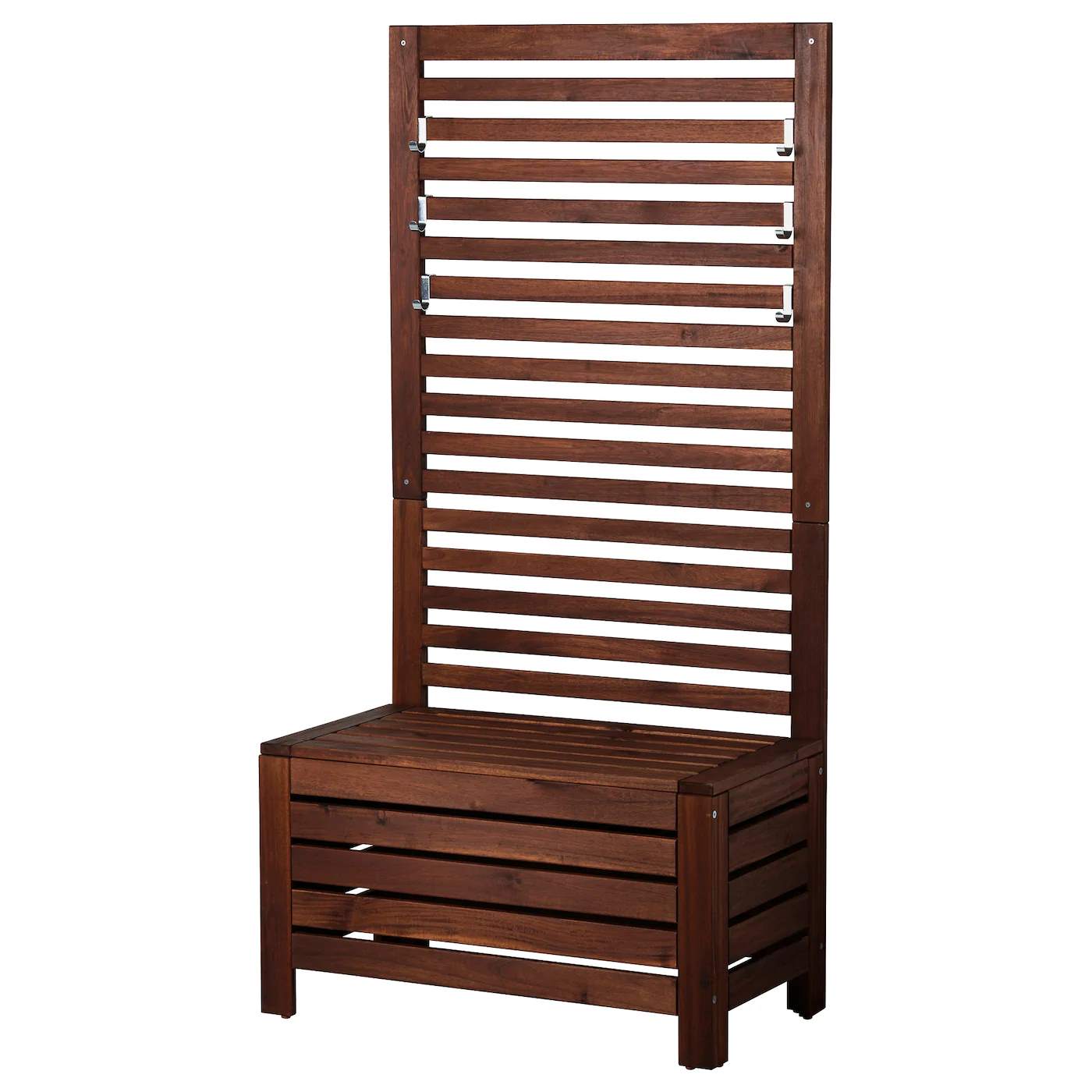 

Садова лава + панель APPLARO IKEA 298.983.42 коричневий