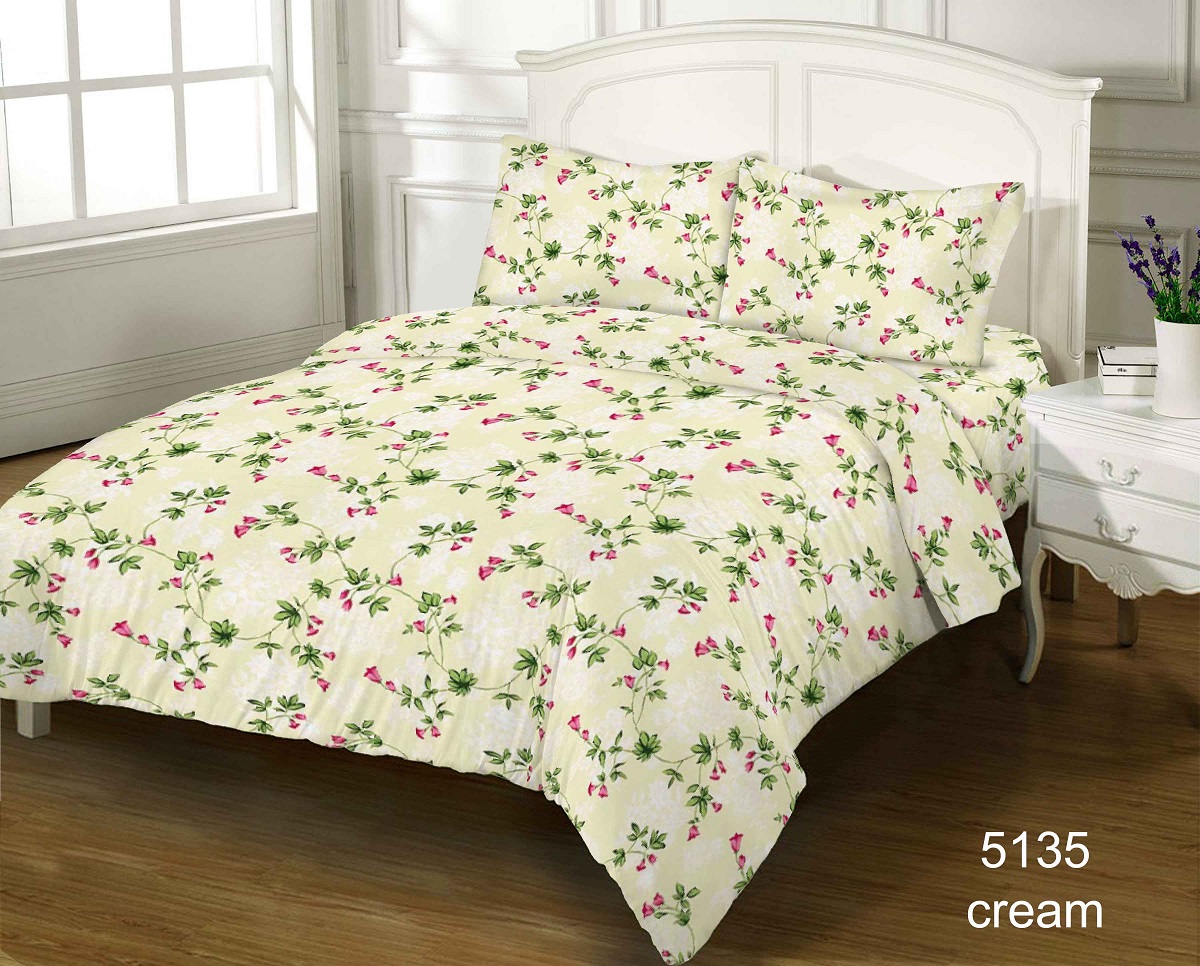

Постельное белье Zastelli 5135 Cream бязь GOLD USA полуторное 145х210
