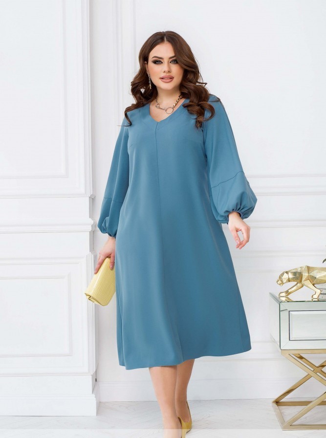 

Сукня Minova 23177B - Блакитна, Сукня Minova 23177B 48-50 Блакитна