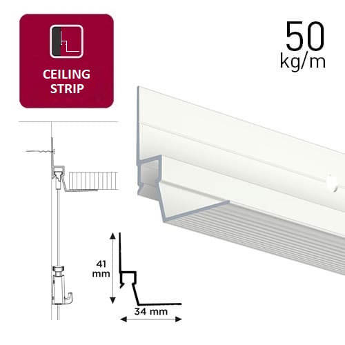 

Профіль для підвісу картин Artiteq Ceiling Strip 300см білий 05.08320
