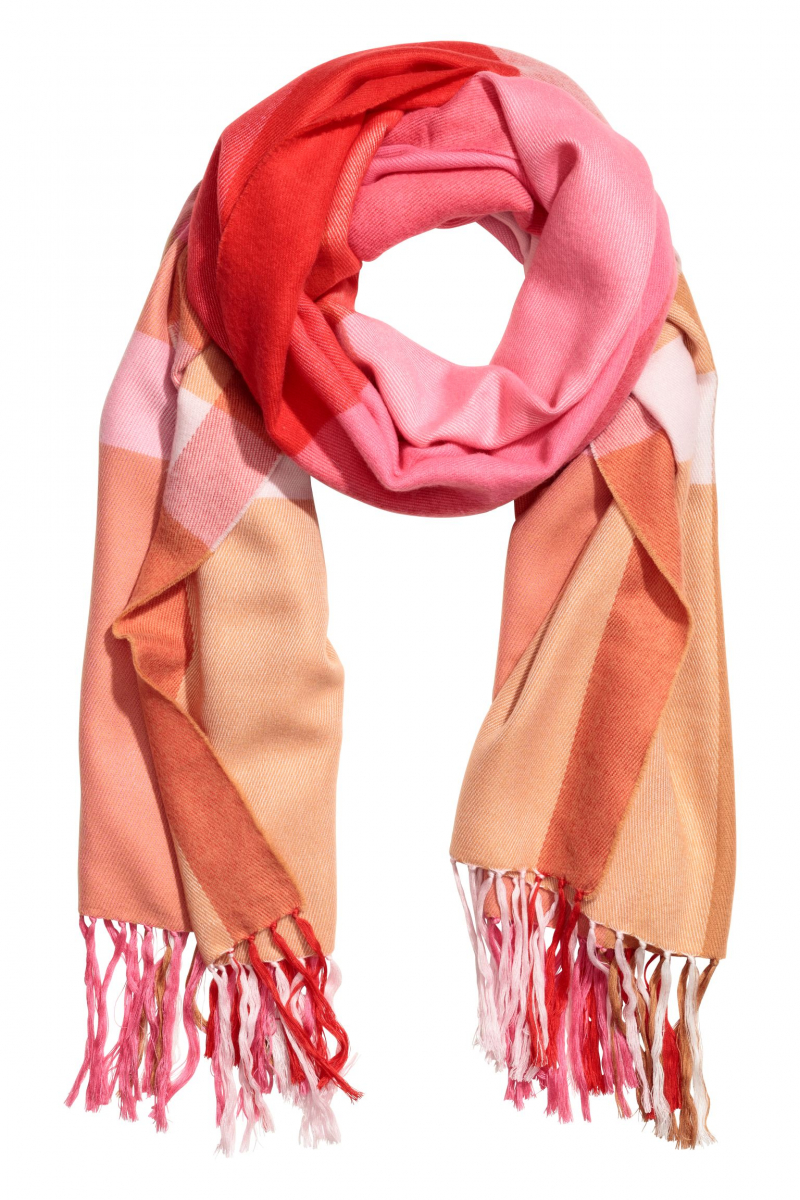 

Шарф для женщины H&M 0517880014  Розовый 67259, Шарф для женщины H&M 0517880014 One Size Розовый 67259