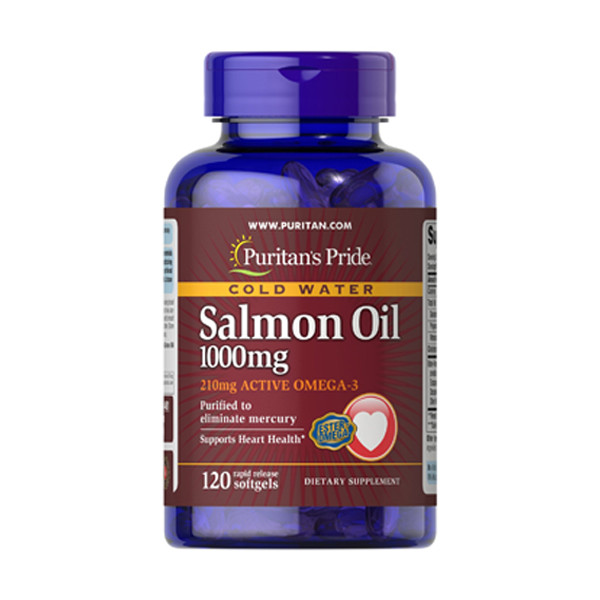 

Жирные кислоты Puritan's Pride Omega-3 Salmon Oil 1000 мг 120 капсул