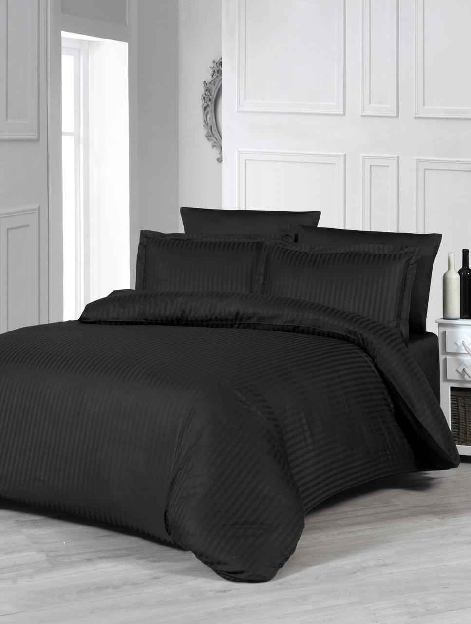 

Постельное белье Satin Strip 200*220 Zeron SIYAH