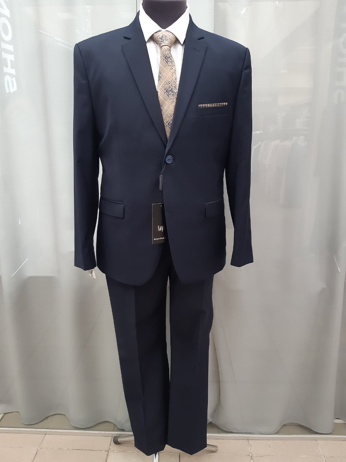 

Мужской костюм West-Fashion А-75 темно-синий , 176, Мужской костюм West-Fashion А-75 темно-синий 56, 176