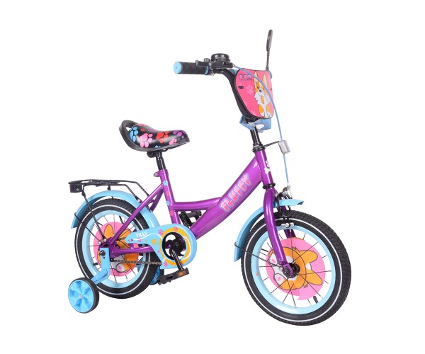 

Двухколесный велосипед Tilly Fluffy T-214213/1 14", Фиолетовый