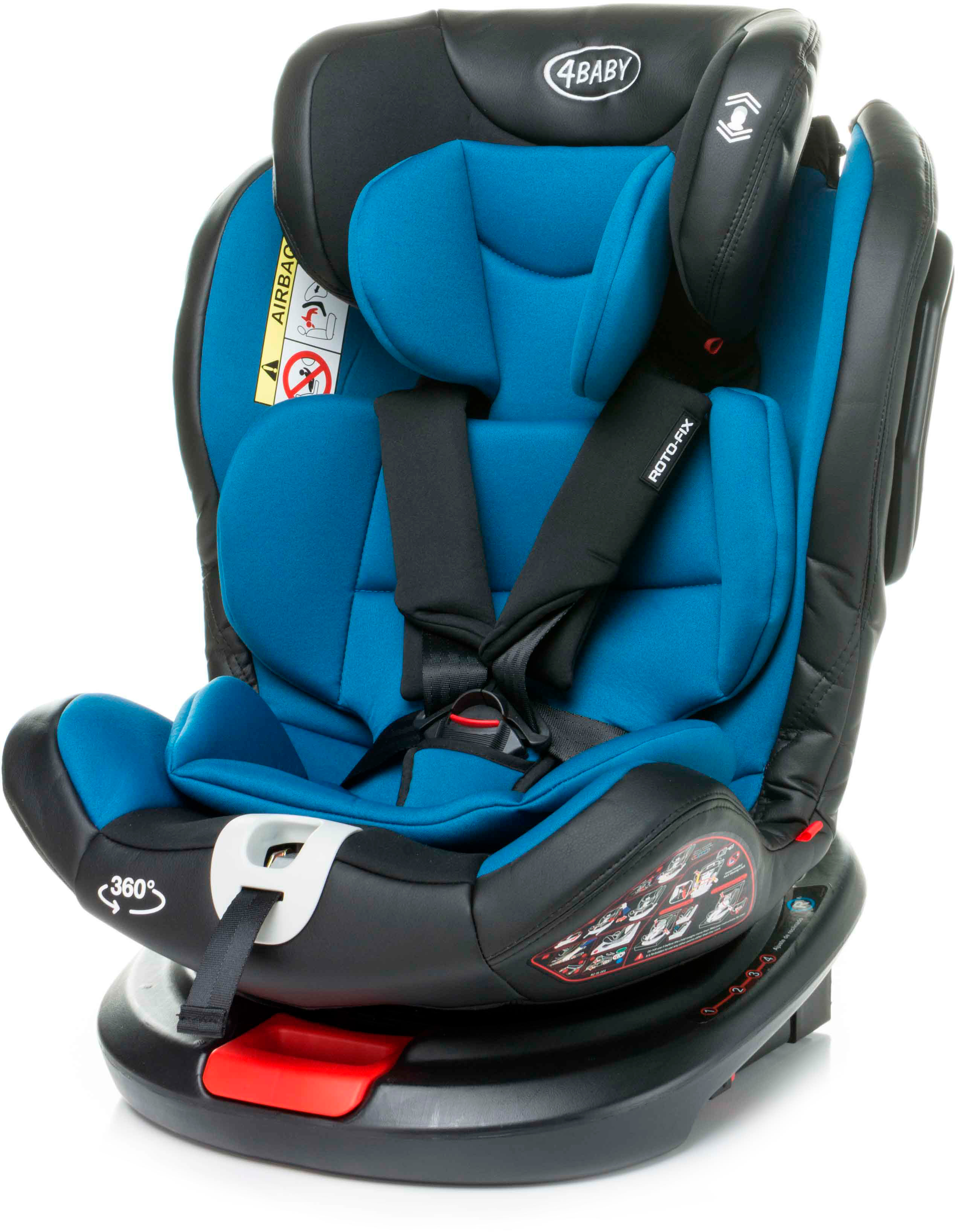 

Автокресло 4Baby Roto-Fix 0-36 кг Black (5901691956704)