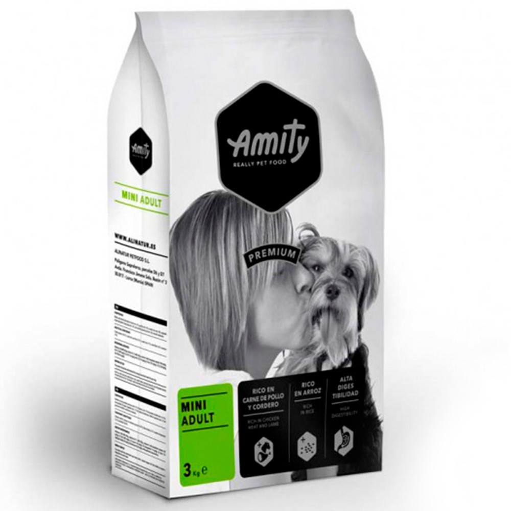 

Корм для собак мелких пород с курицей и ягненком AMITY Mini Adult 10кг/уп 323MINI