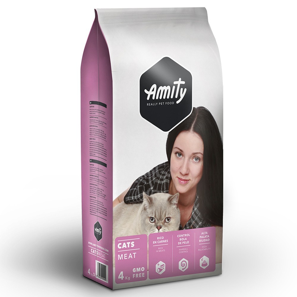 

Корм для котов всех пород мясо+ AMITY ECO Cats MEAT 4кг/уп 440ECOMEAT