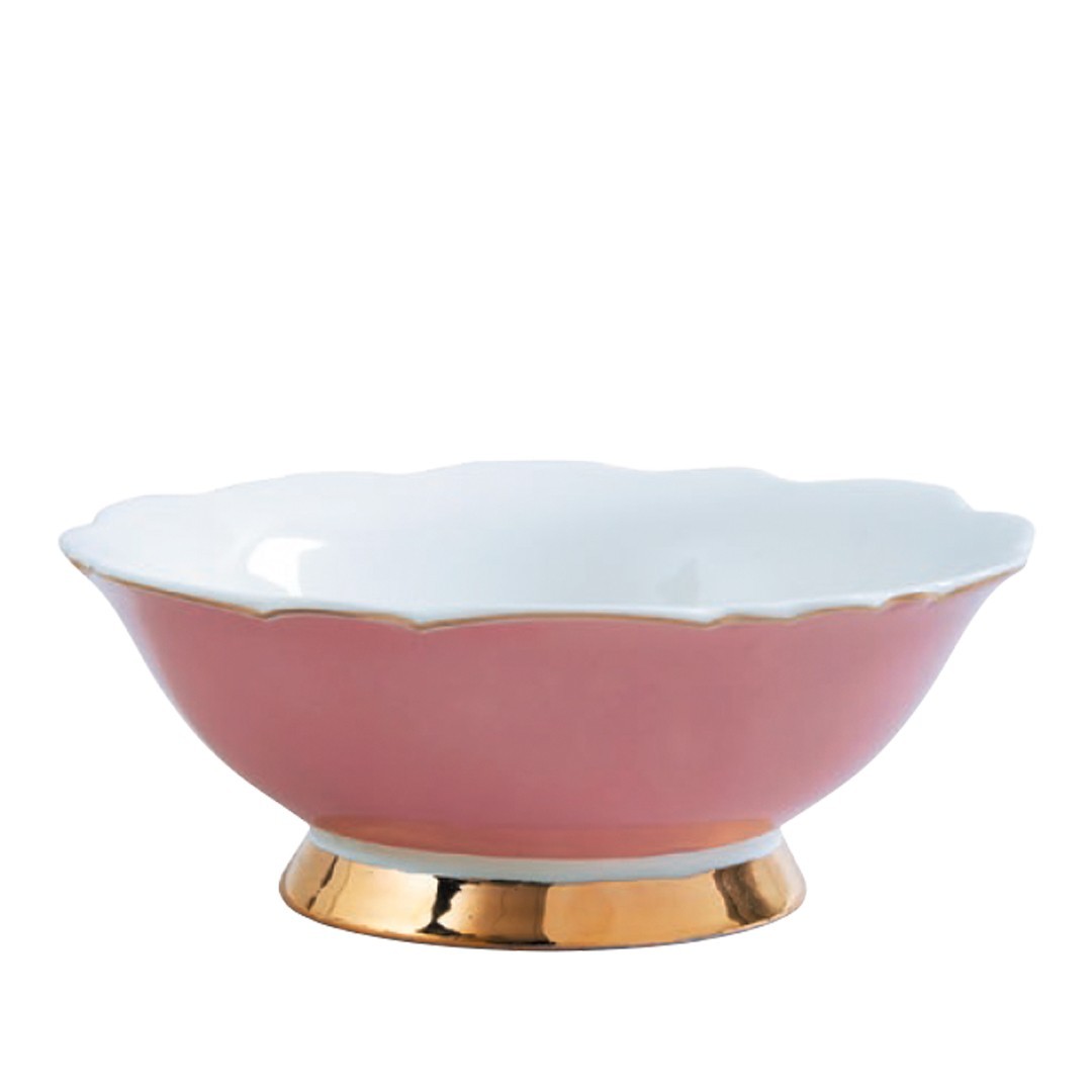 

Пиала Mathilde M. Madame de Recamier фарфор розовый d 14,5 см