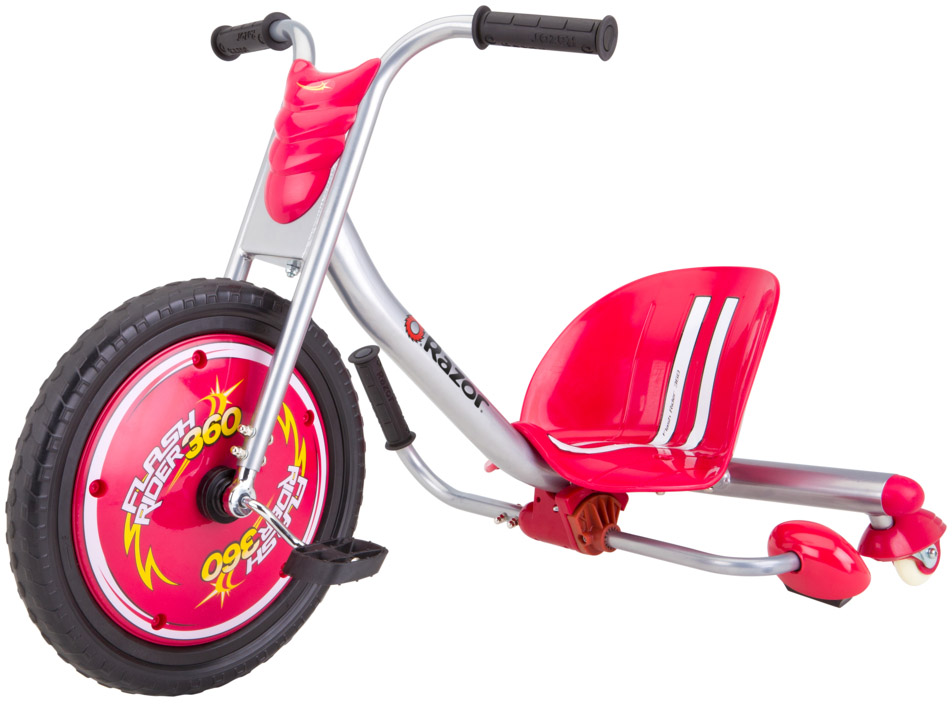 Акція на Велосипед Razor Flash Rider 360 с искрами Красный (627020) від Rozetka UA