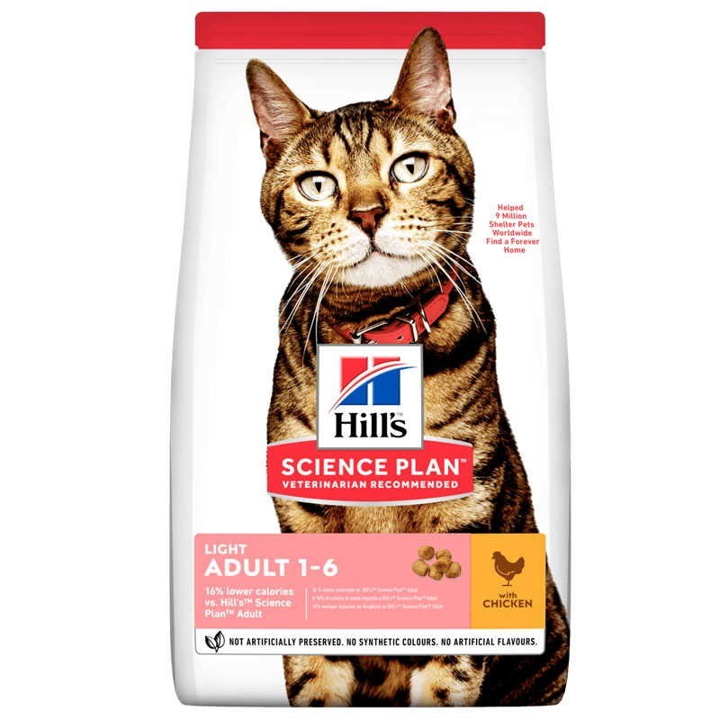 

Сухой корм для кошек с курицей Hill"s Science Plan Adult Light 1,5кг