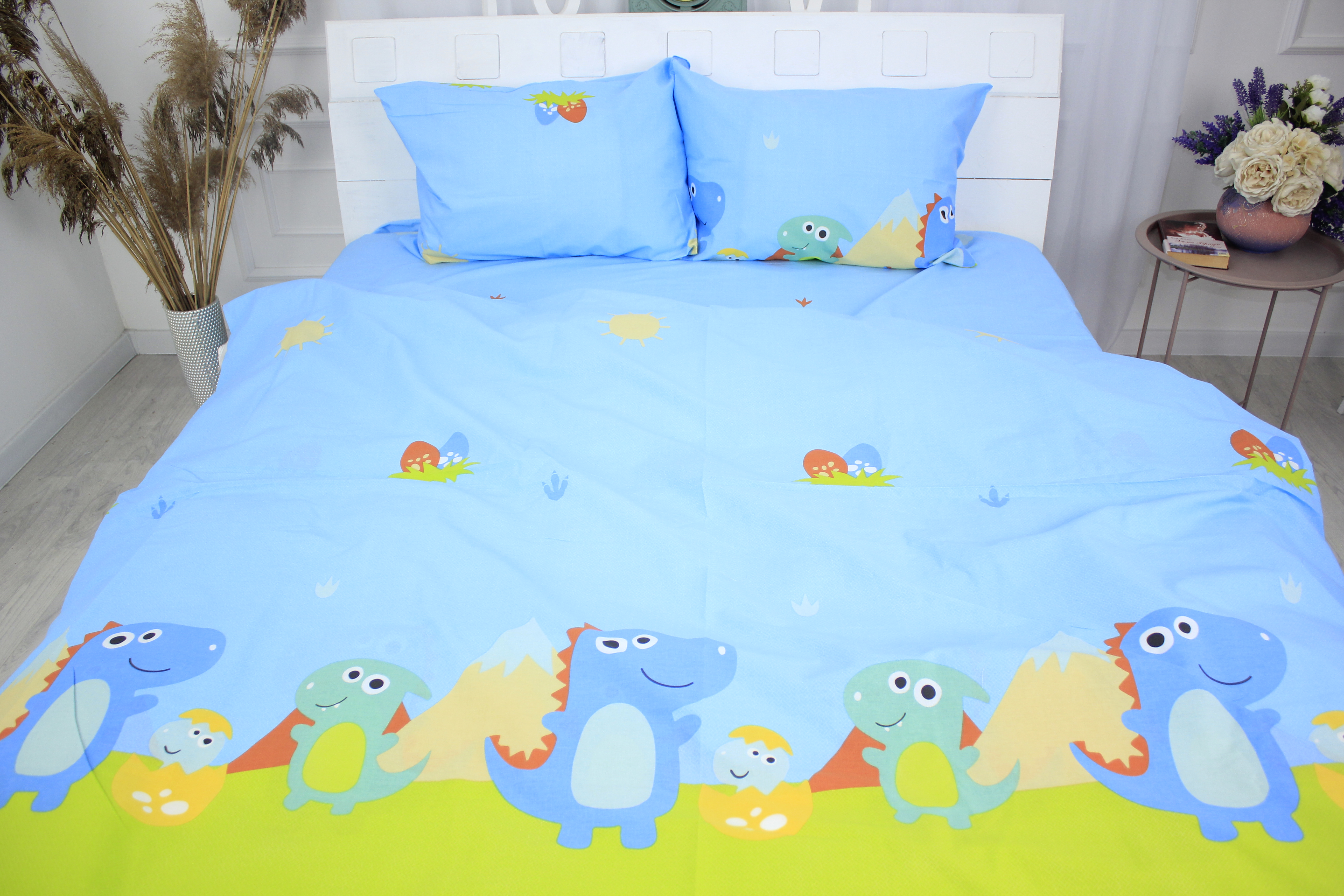 

Простынь MirSon Ranforce Elite 17-0425 Little dinosaur 240х260 см