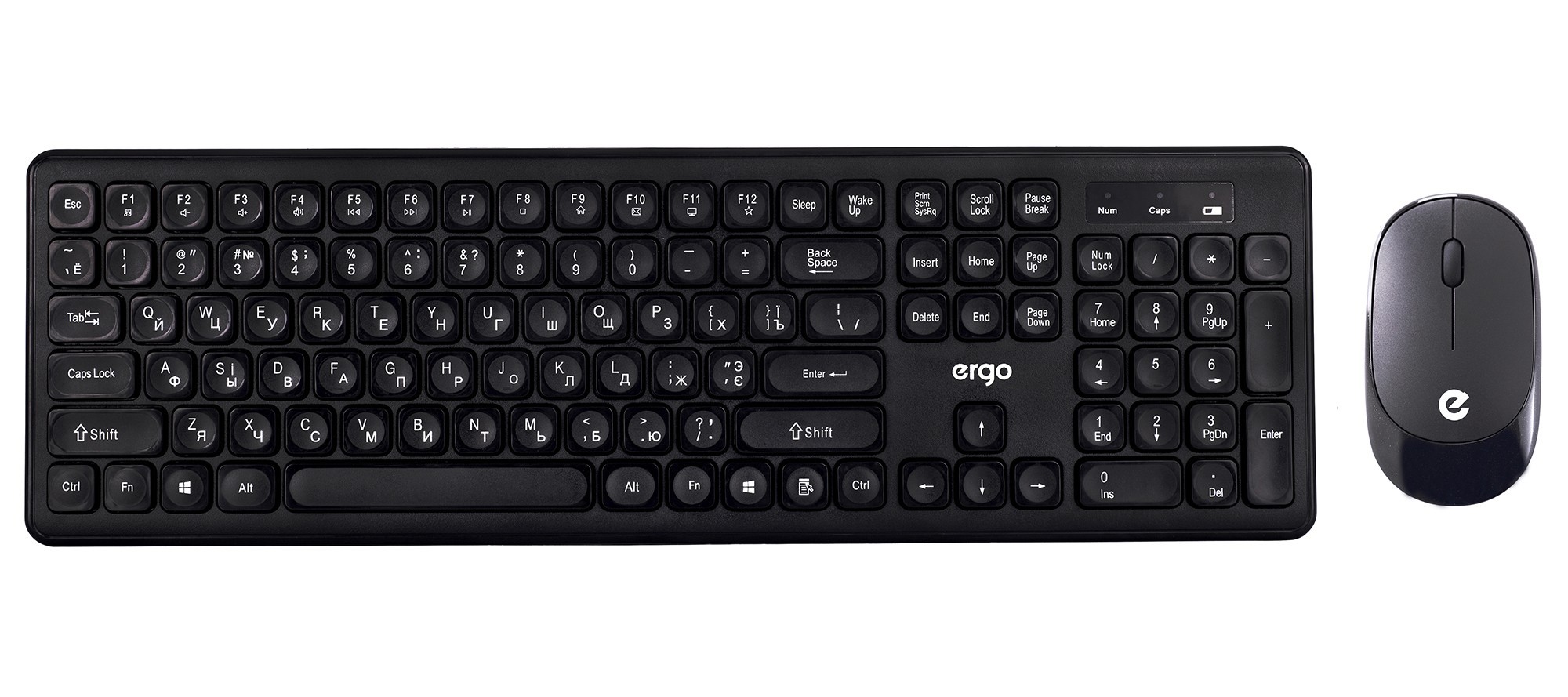 

Комплект Ergo KM-250 WL Black