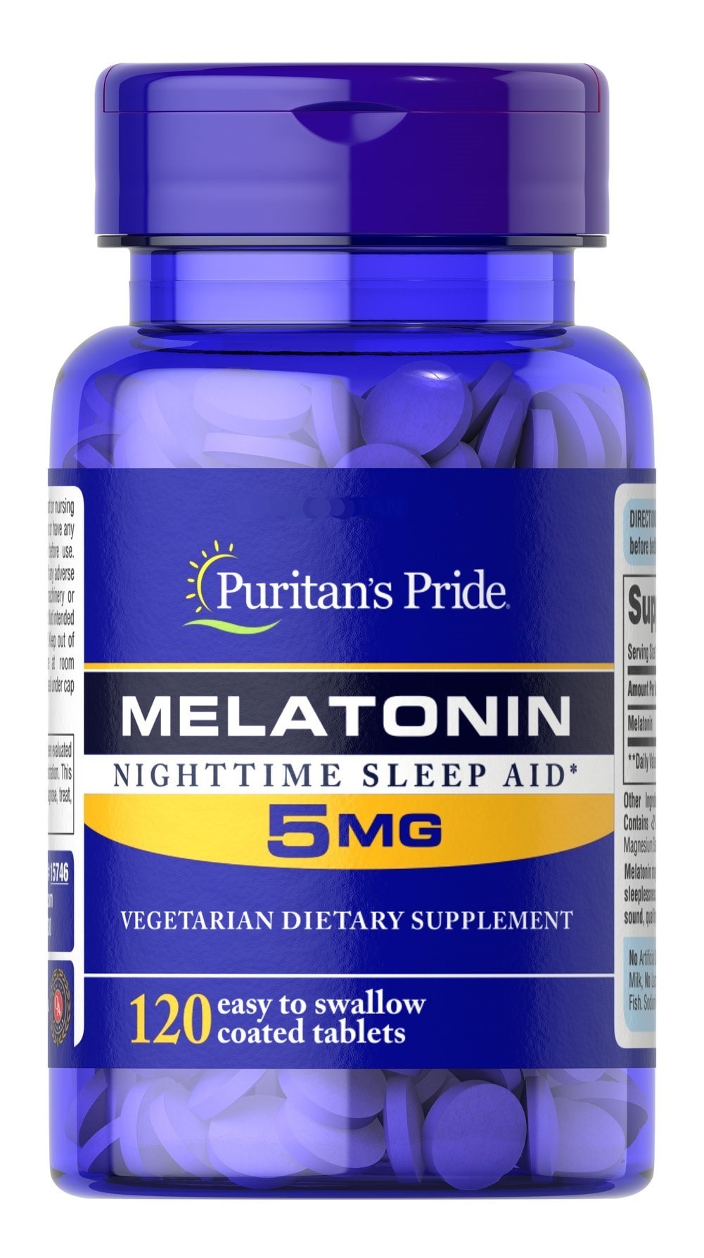 

Спец витамины Puritans Pride Melatonin 5 mg 120tabs