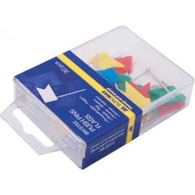 

Кнопки Buromax push pins FLAGS, 30шт (BM.5152). 57583