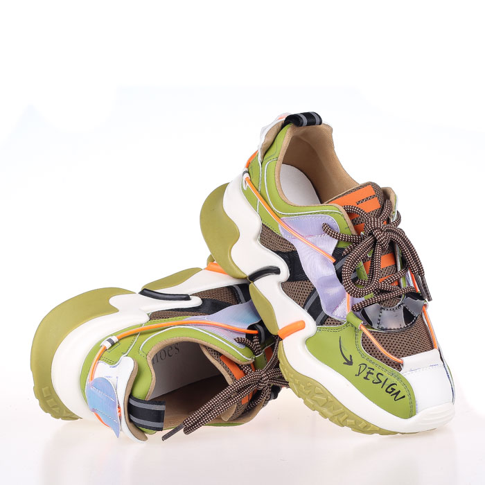 

Женские кроссовки деми Allshoes 158926 Зеленый р.38