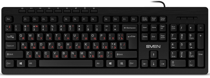 

Клавиатура проводная Sven KB-C3010 USB (00600208)