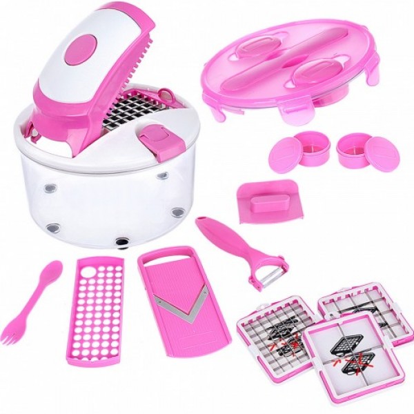 

Овощерезка Multi Salad Chef, универсальная 13 в 1, для нарезки овощей, фруктов, сыра, колбасы, хлеба и других продуктов, TT40036