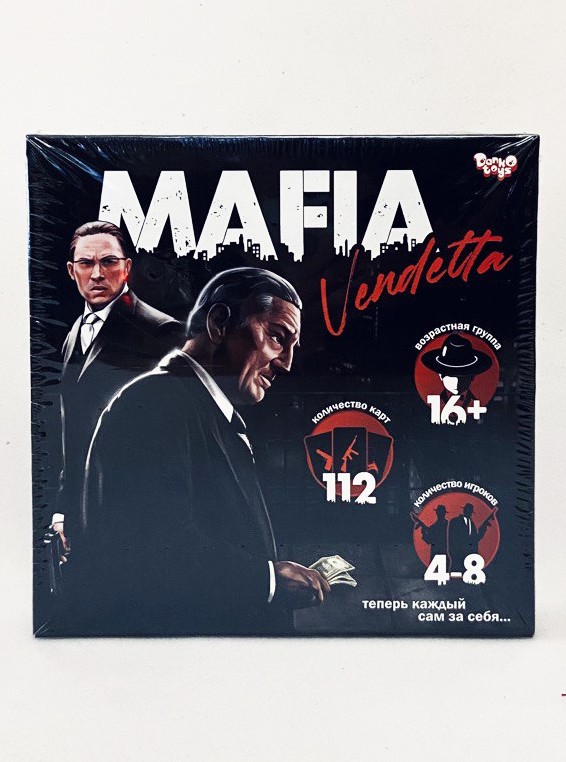 

Игра "Mafia. Vendetta". Мафия Вендетта. Настольная игра. Набор для Мафии. Danko Toys