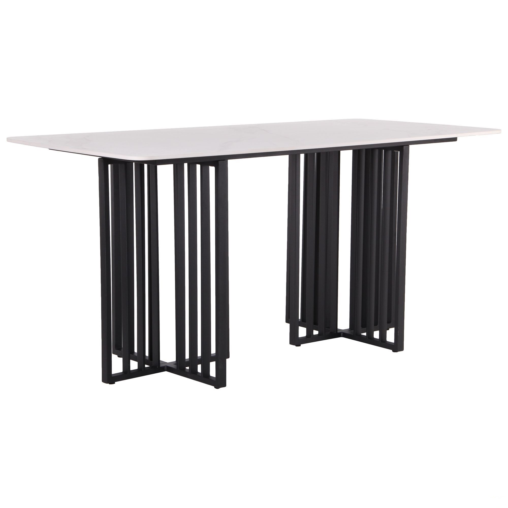 

Стол обеденный Fellon black/ceramics Carrara bianco 730*1600*800 Сталь/Искусственный камень, цвет черный/серый AMF