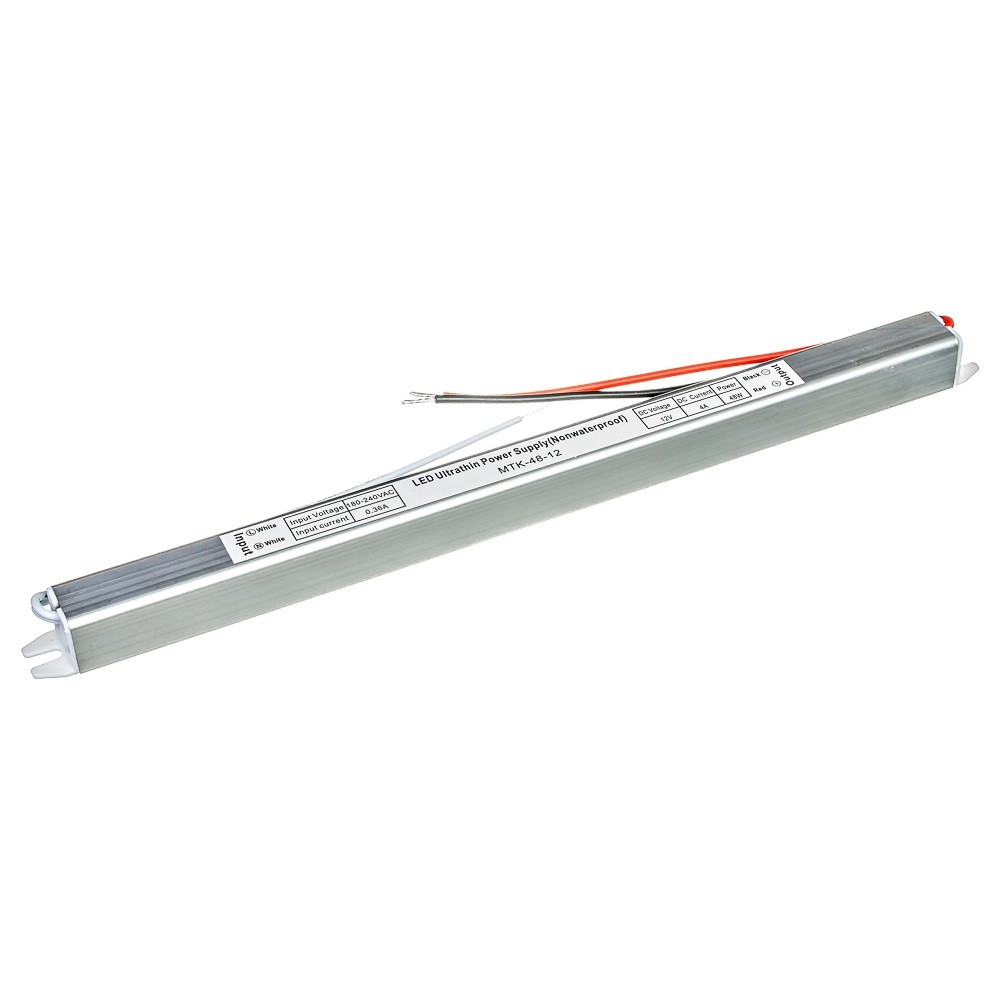 

Негерметичный блок питания MOTOKO Premium SLIM 12V-4А-48W IP20 (1013417)