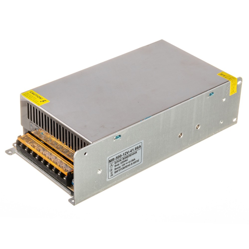 

Негерметичный блок питания AVATON MR 12V 41.66А-500W IP20 - постоянное напряжение с ЕМС фильтром и регулятором подстраивания выходного напряжения (1018240)